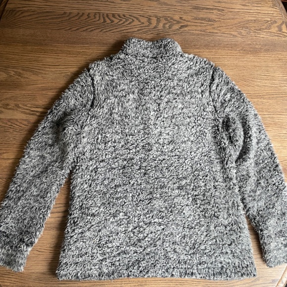 Original Weatherproof (M) gray sherpa fleece quarter zip - Picture 3 of 10
